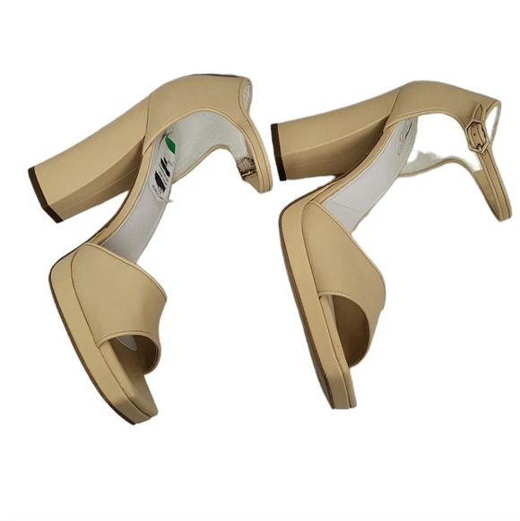 Franco Sarto Dima Sandals Beige Leather - Picture 5 of 5